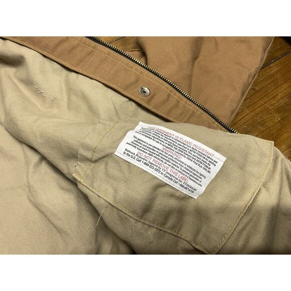 Bulwark Excel FR Midweight Jacket L-RG Brown Corduroy Collar Flame Resistant - Picture 9 of 12